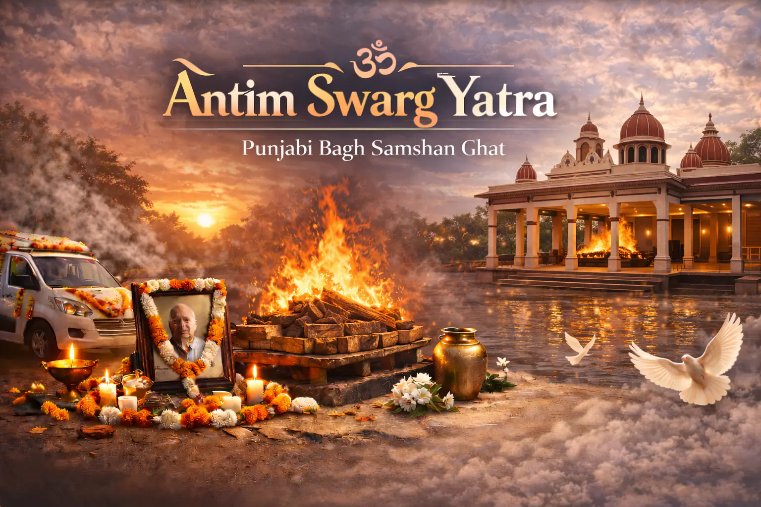 Punjabi Bagh Samshan Ghat - Antim Swarg Yatra, Delhi NCR